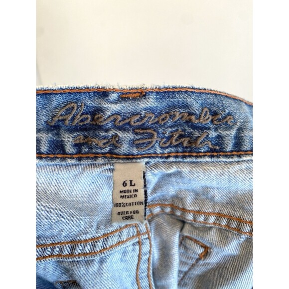 Vintage Y2k Abercrombie & Fitch Low Rise Bootcut Flare Jeans 100% Cotton 6L Emma - Picture 3 of 8